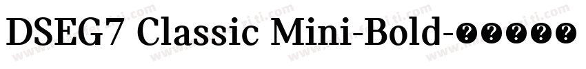 DSEG7 Classic Mini-Bold字体转换